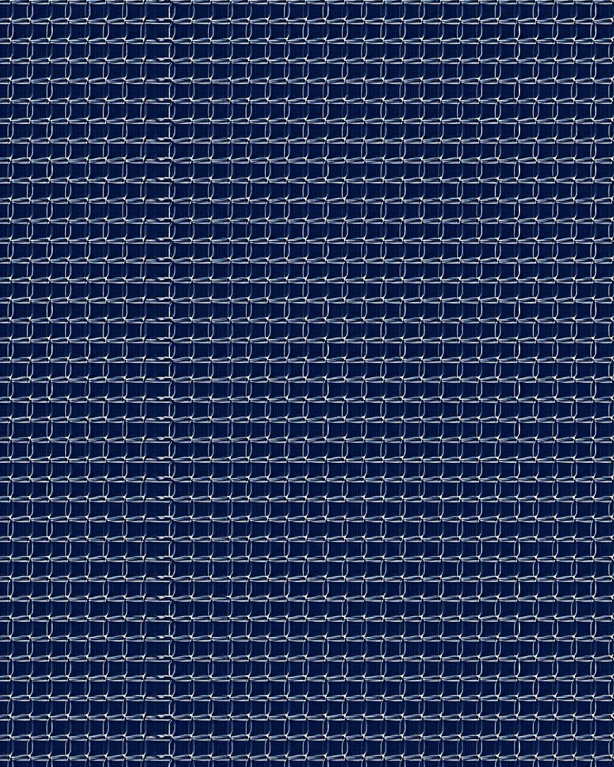 Deep Blue Geometric Interlocking Squares Rug