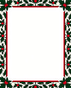 Holly Berry Red Green Border Rug