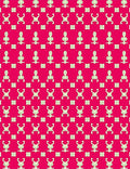 Crimson Figures and Squares Rug