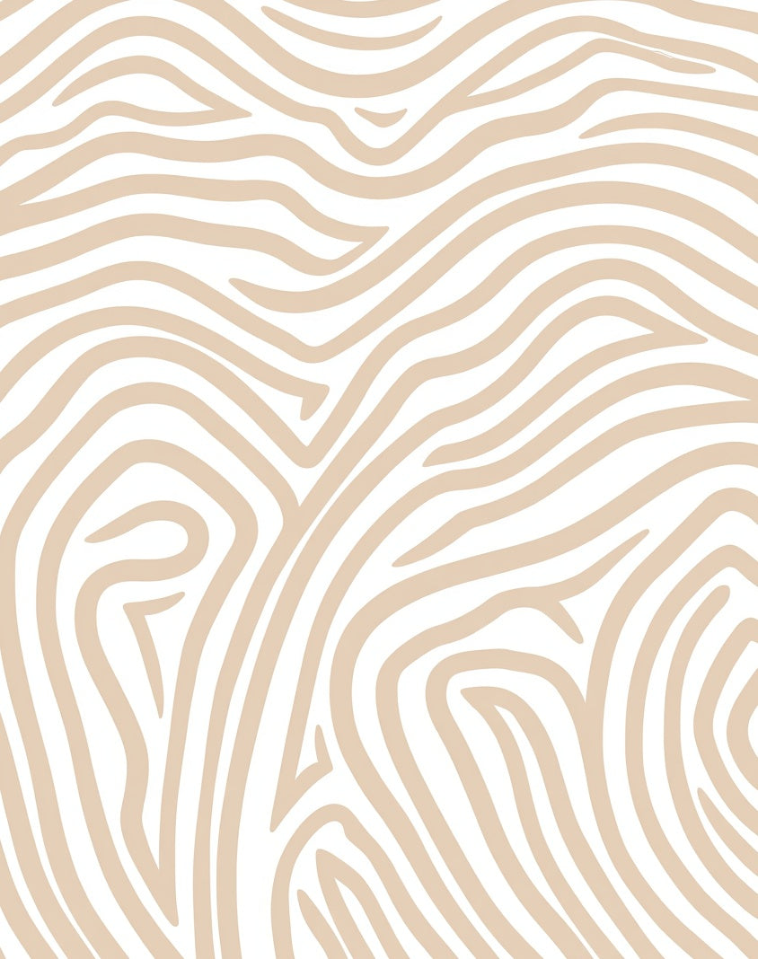 Nude Beige Zebra Swirl Rug
