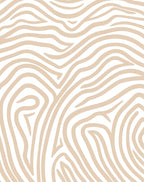 Nude Beige Zebra Swirl Rug