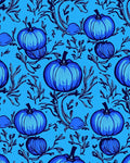 Blue Pumpkin Vine Seamless Repeat Rug