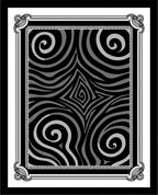 Monochrome Swirl Abstract Optical Illusion Rug