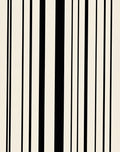 Modern Black Cream Vertical Stripes Rug