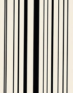 Modern Black Cream Vertical Stripes Rug