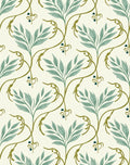 Sage Green Vine Botanical Rug