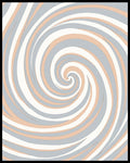 Pastel Swirl Optical Illusion Rug