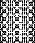 Monochromatic Black White Abstract Grid Rug
