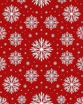 Classic White Snowflake Snowfall Rug