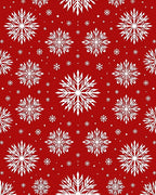 Classic White Snowflake Snowfall Rug