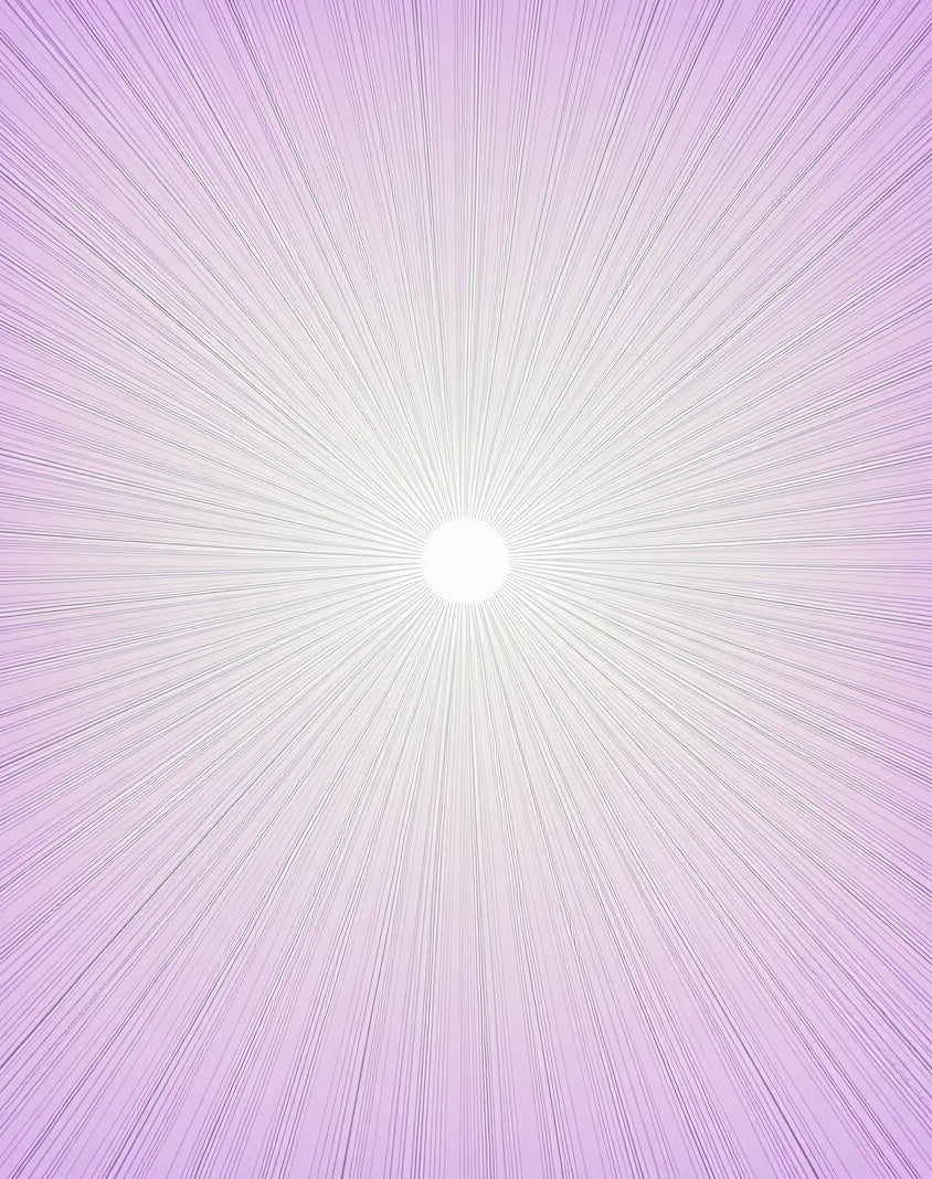Radiant Lavender Burst Lines Rug