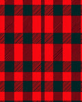 Bold Red Lumberjack Plaid Squares Rug