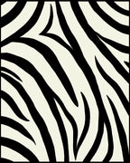 Bold Black Cream Zebra Stripes Rug