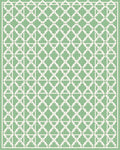Mint Green Lattice Trellis Rug