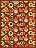 Whimsical Gnomes Sunflowers Pumpkins Abound Rug