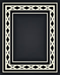Modern Beige Geometric Lattice Rug