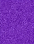 Deep Purple Swirling Lines Rug