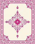 Vibrant Magenta Colonial Medallion Rug