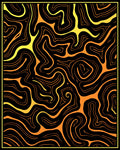 Lava Flow Abstract Swirl Rug