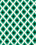 Teal Geometric Starburst Lattice Rug
