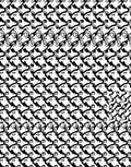 Black White Profile Repeat Rug