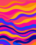 Psychedelic Swirls Waves Rug