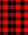 Bold Red Black Buffalo Check Square Rug
