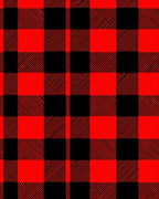 Bold Red Black Buffalo Check Square Rug
