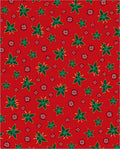 Crimson Scattered Starburst Floral Rug