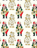 Whimsical Soldier Gold Outline Rug