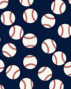 White Baseballs Red Stitching Scatter Rug