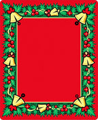 Festive Holiday Bells Holly Garland Rug