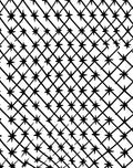 Black White Starburst Grid Rug
