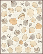 Seashells Natural Tones Scatter Rug