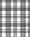 Classic Black White Plaid Lines Rug