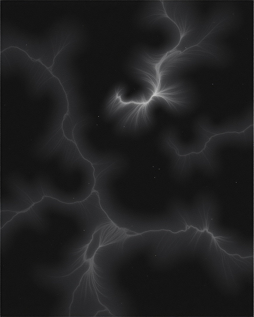 Dramatic White Lightning Cloud Burst Rug