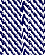 Navy White Jagged Stripe Accent Rug