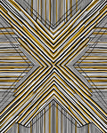 Geometric Sunburst Lines Rug