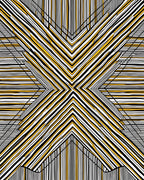 Geometric Sunburst Lines Rug