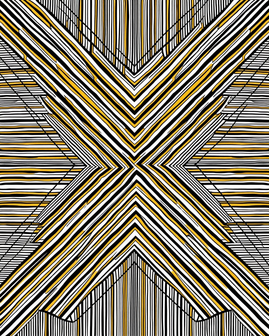 Geometric Sunburst Lines Rug