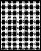 Black White Checked Organic Weave Rug