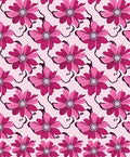 Pink Floral Medallion Arrangement Rug