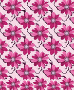 Pink Floral Medallion Arrangement Rug