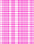 Bright Pink White Plaid Collection Rug
