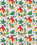Jingle Bells Holly and Star Garland Rug