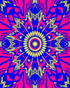 Vibrant Yellow Sunburst Mandala Rug
