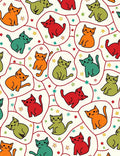 Cute Feline Friends Starry Fun Rug