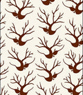 Brown bare trees on cream background Rug