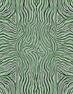 Green And Black Wavy Lines Rug
