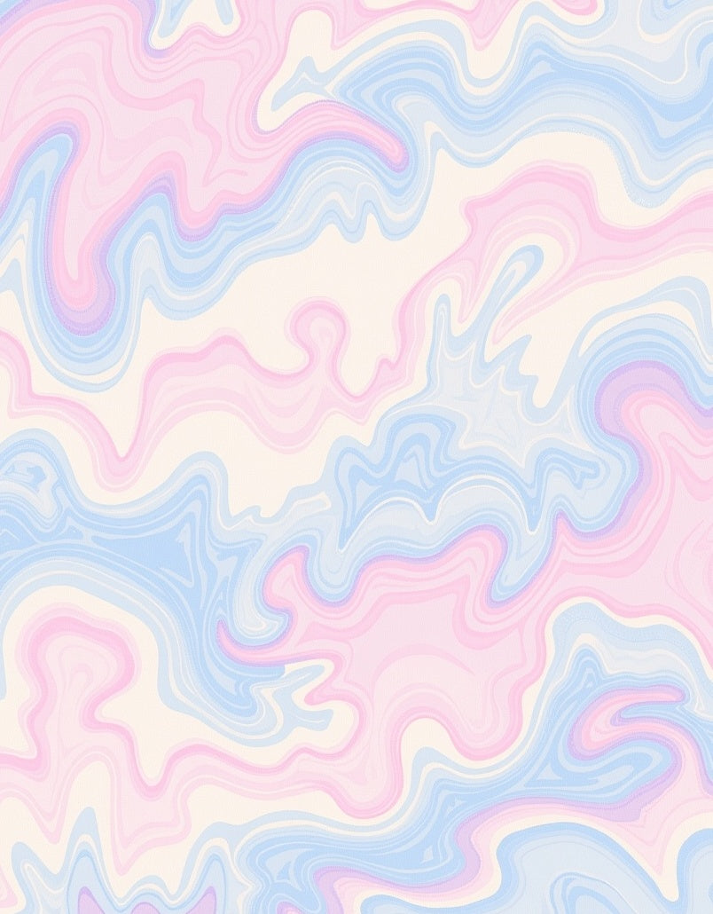 Pastel Swirl Marble Texture Rug